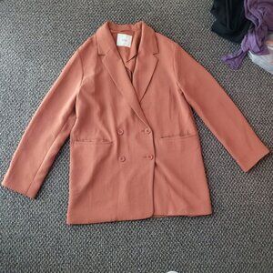 Aritzia Cherelle Blazer in beautiful autumn orange!